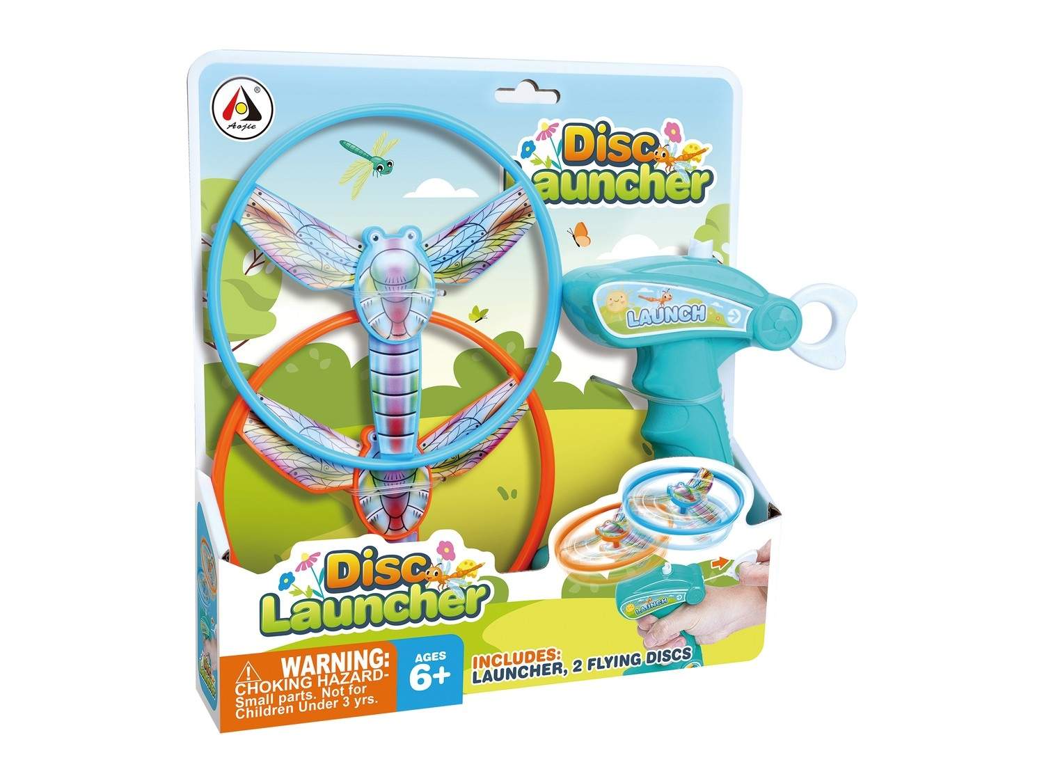 Disc Launcher Sæt med Dragonfly Design, udendørs sjovt legetøj