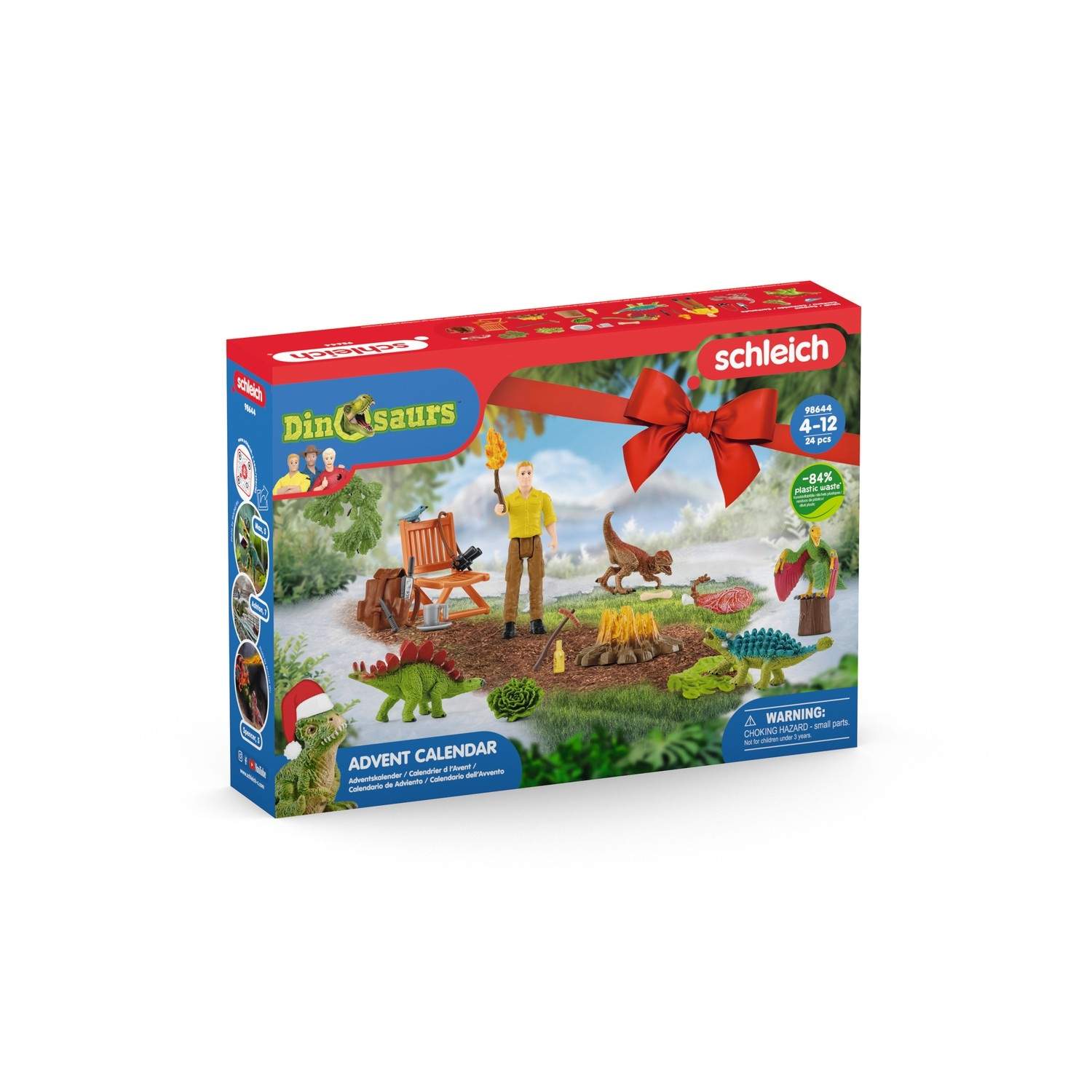 Dinosaurs adventskalender med 24 samleobjekter