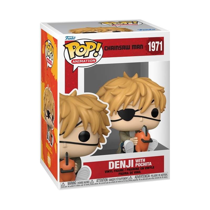 Motorsavsmand Funko Pop! Vinylfigurer - Denji og Pochita sæt
