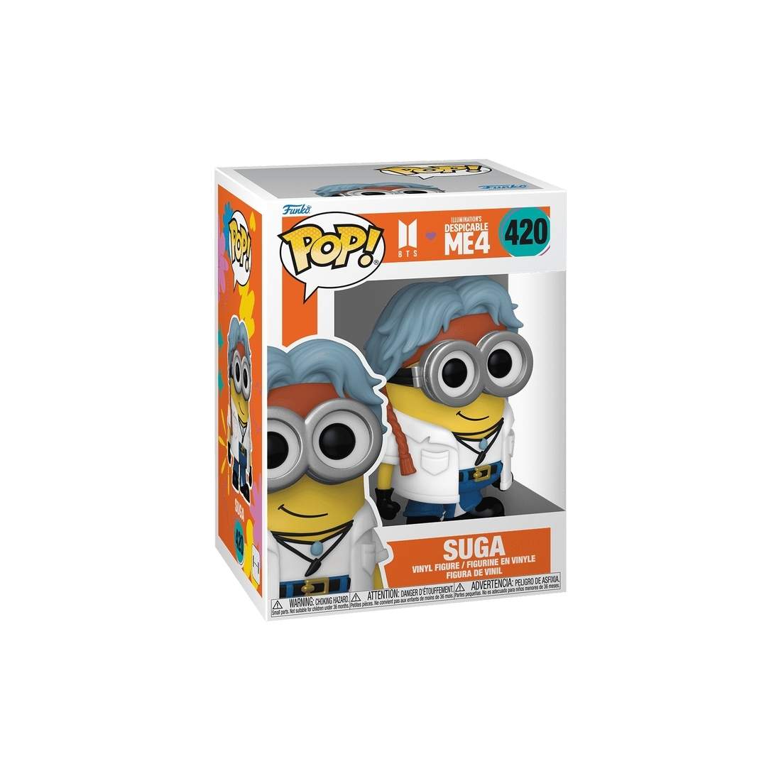 BTS x Despicable Me 4 Funko Pop! Vinylfigur - Suga | Hem & Hobby | Pryloteket