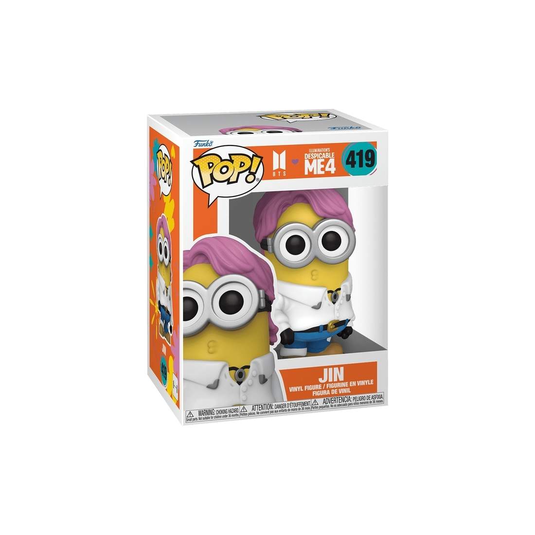 BTS x Despicable Me 4 Funko Pop! Vinylfigur - Jin | Hem & Hobby | Pryloteket