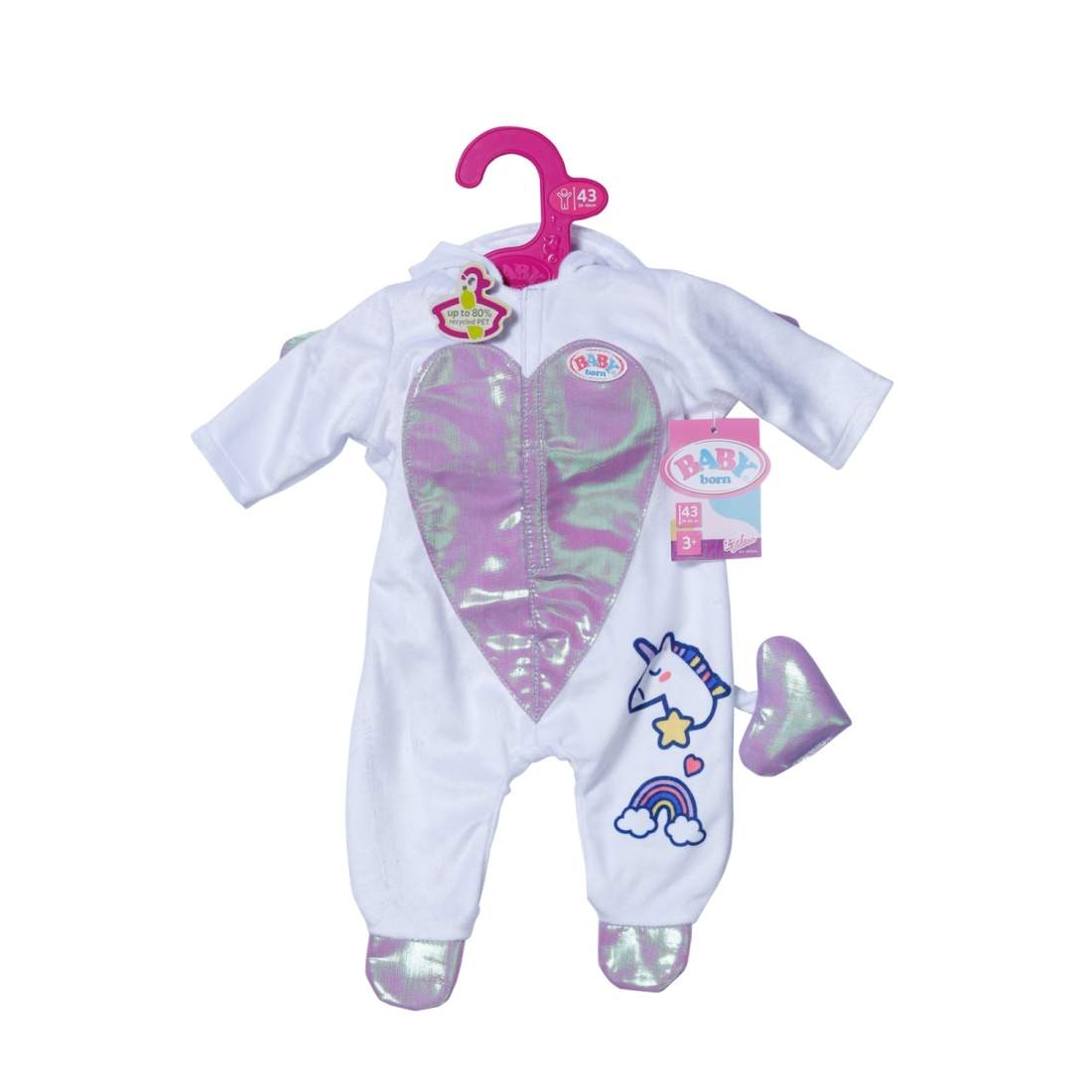Unicorn Baby Onesie, 43cm, mjukt bomullstyg | Hem & Hobby | Pryloteket