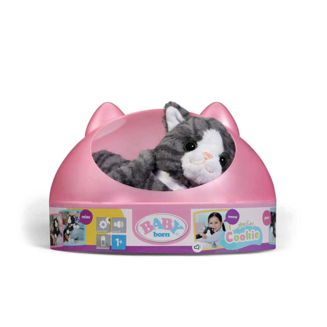 Interaktiv kattkakaleksak med box för babyfödda dockor | Hem & Hobby | Pryloteket