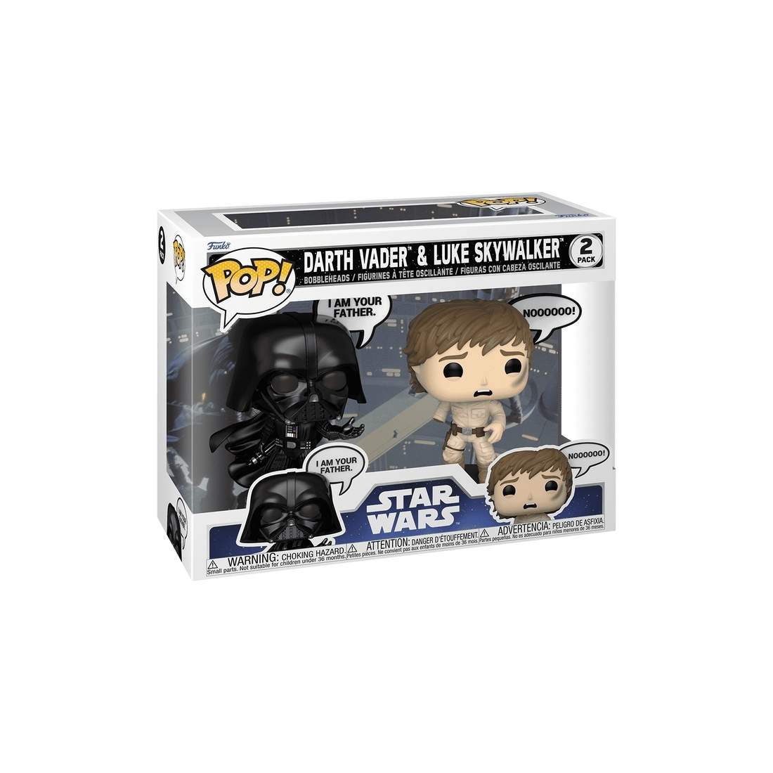 Darth Vader & Luke Skywalker Funko Pop! Vinylfigurer, 2-pack | Hem & Hobby | Pryloteket