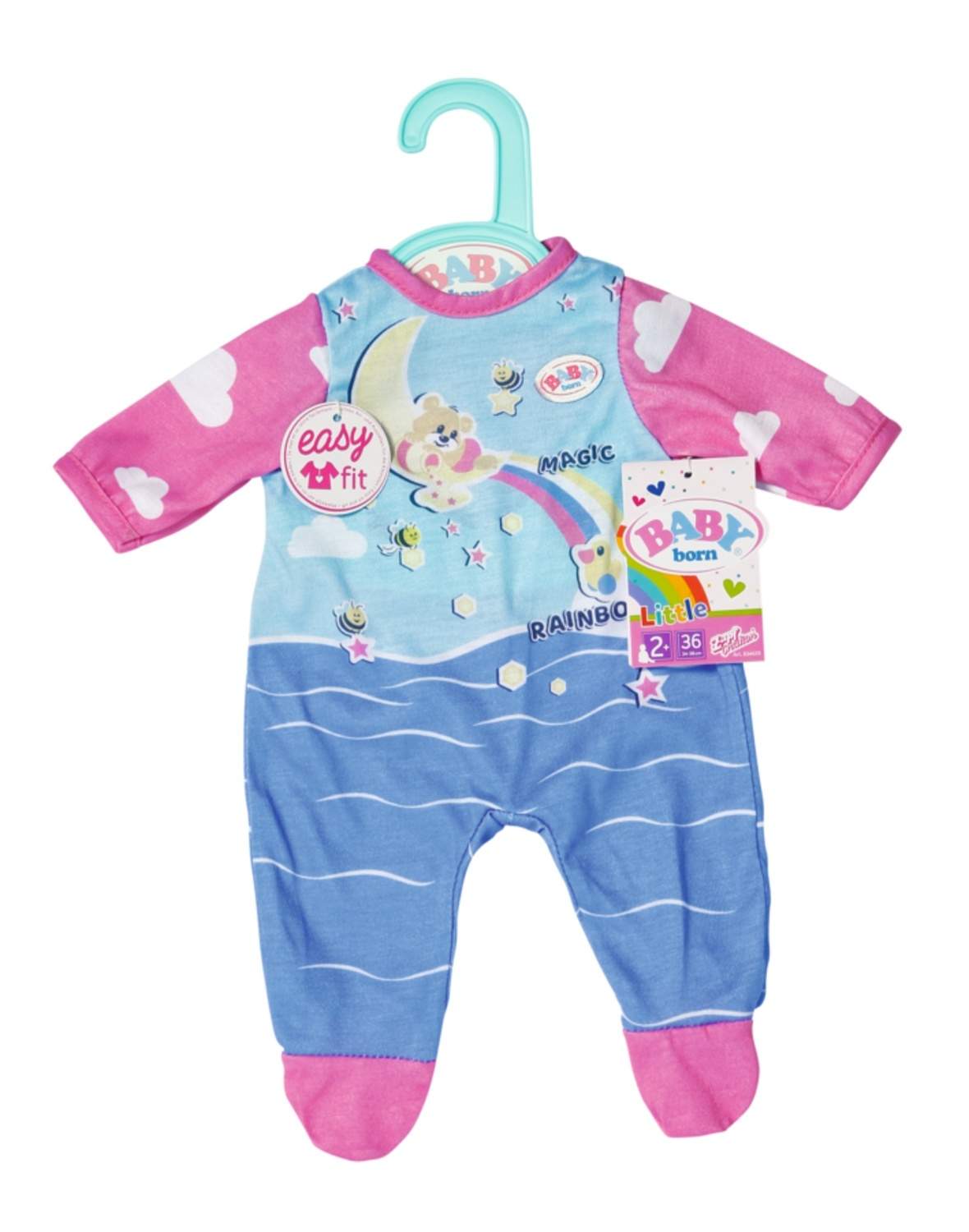 Baby Romper, 36 cm, Blødt Bomuldsstof, Nem Snap lukning