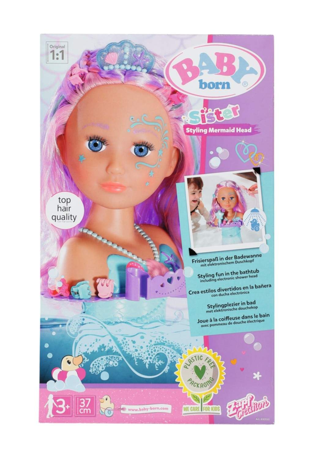 Mermaid Styling Head til kreativ hårleg og stylingsjov