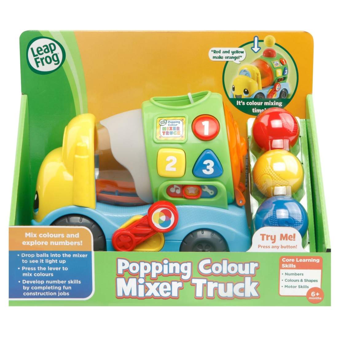 Interaktiv Toy Popping Color Mixer Truck för barn | Hem & Hobby | Pryloteket