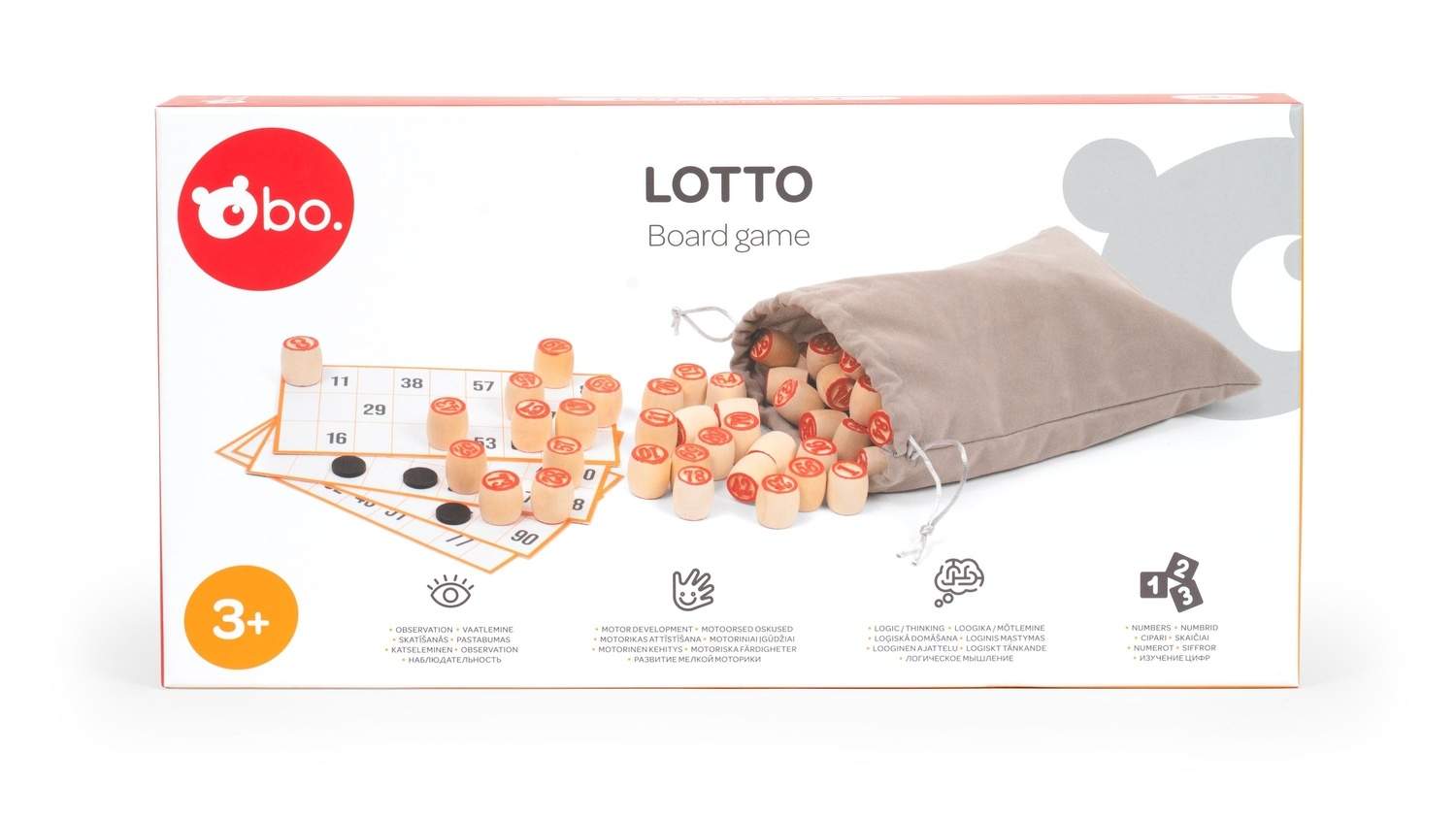 Lotto-brætspil til familiesjov, 2-6 spillere, i alderen 4+