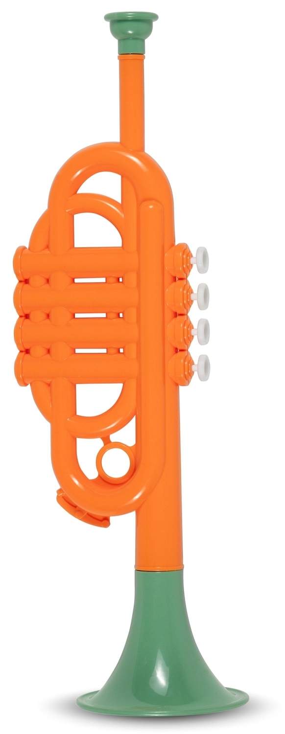 Trompet med messingklokke, 7-tommer størrelse, med mundstykke