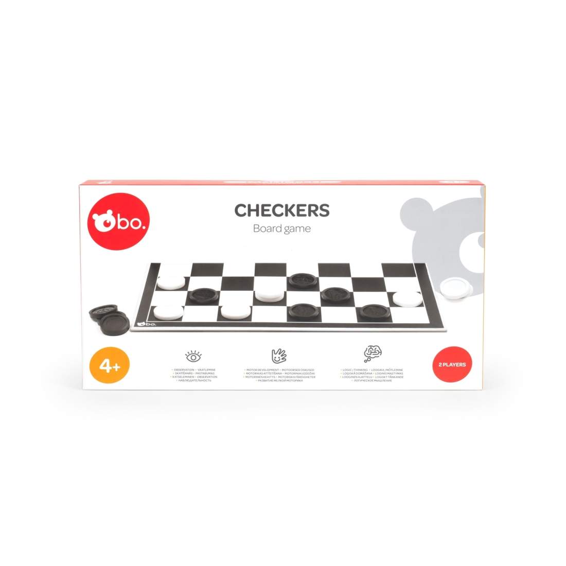 Checkers Board Game - Klassiskt strategispel för 2 spelare | Hem & Hobby | Pryloteket