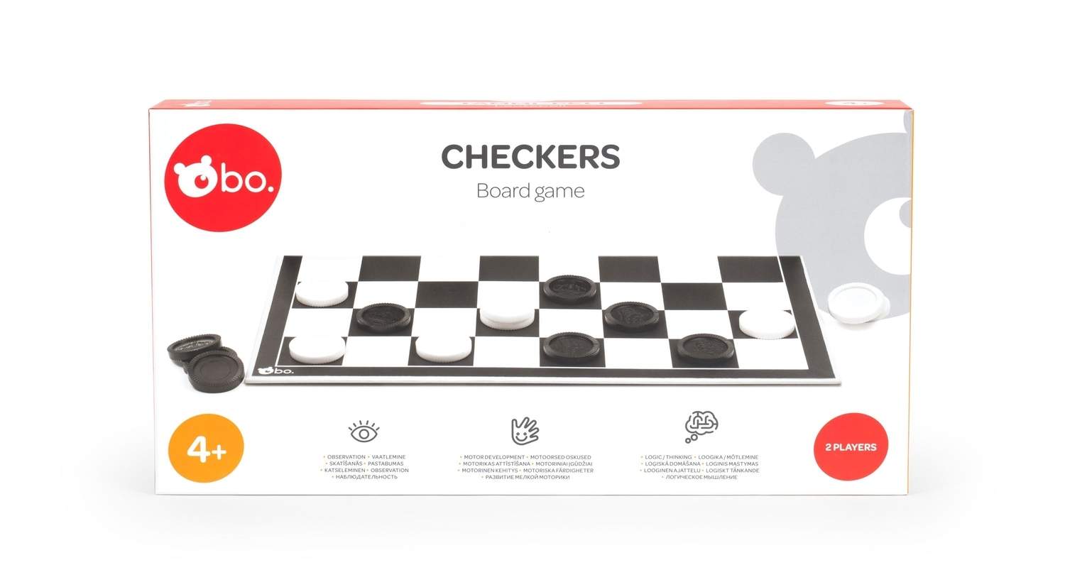 Dambrætspil - Klassisk strategispil for 2 spillere