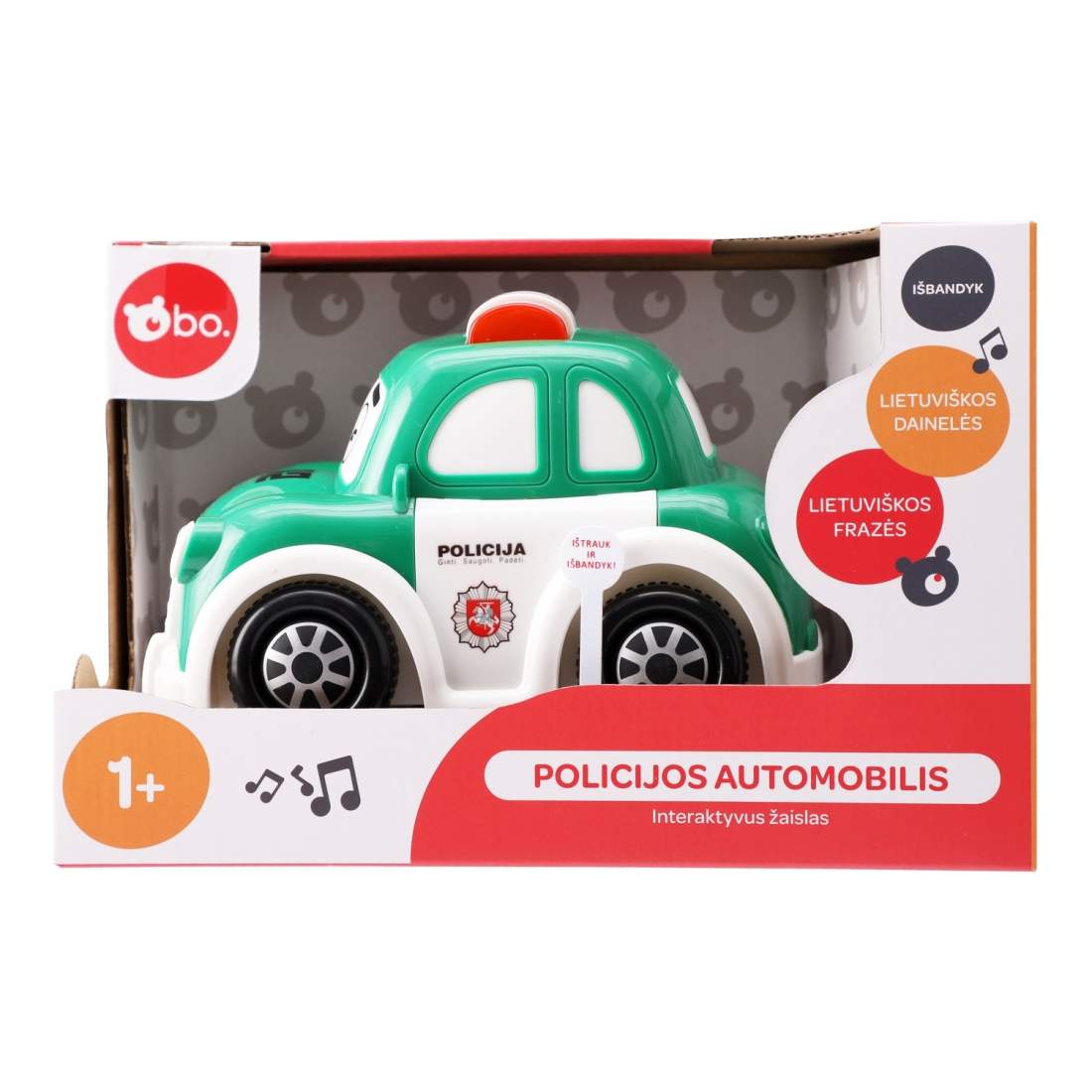 Interaktiv polisbilleksak för barn, pedagogiskt lekfordon | Hem & Hobby | Pryloteket