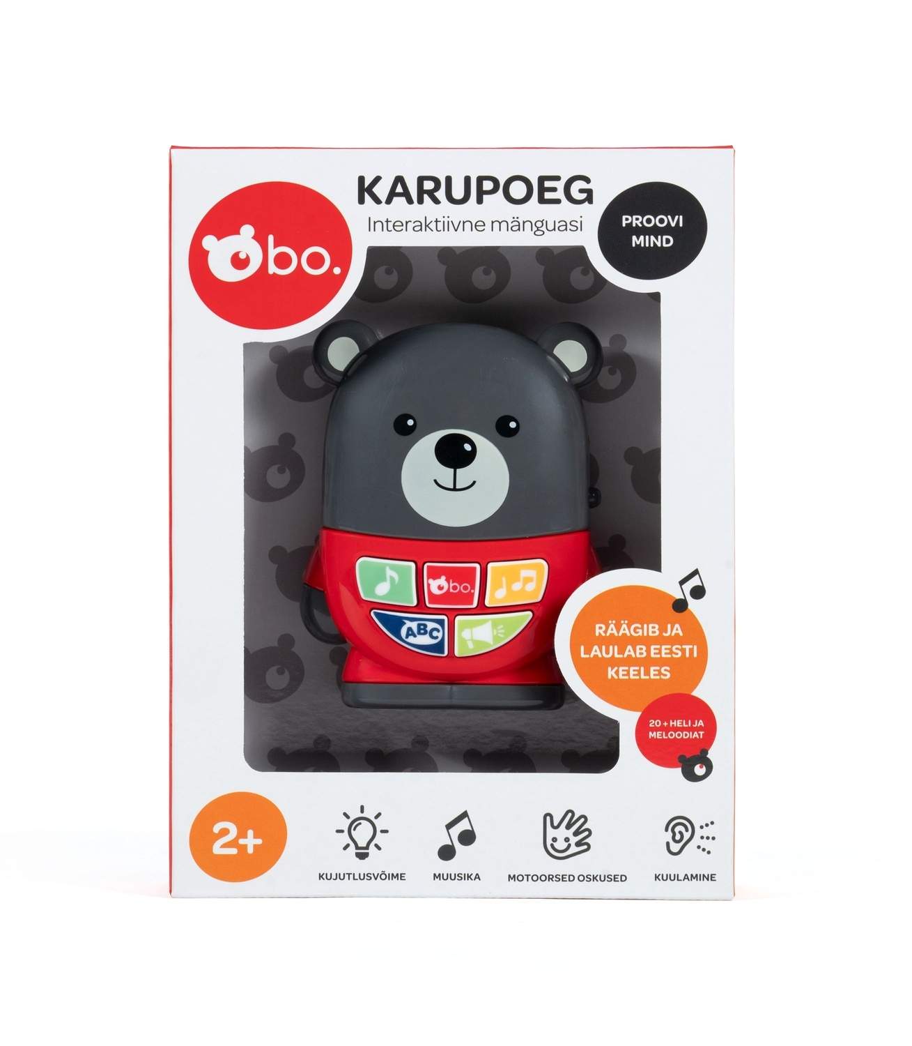 Musiklegetøj til babyer, blød plysbjørn, interaktive lyde