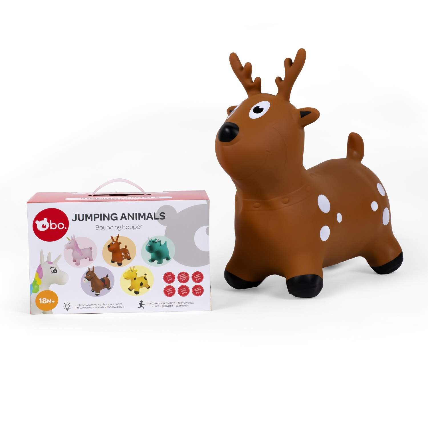 Jumping Deer Legetøj til børn, interaktiv leg og sjov