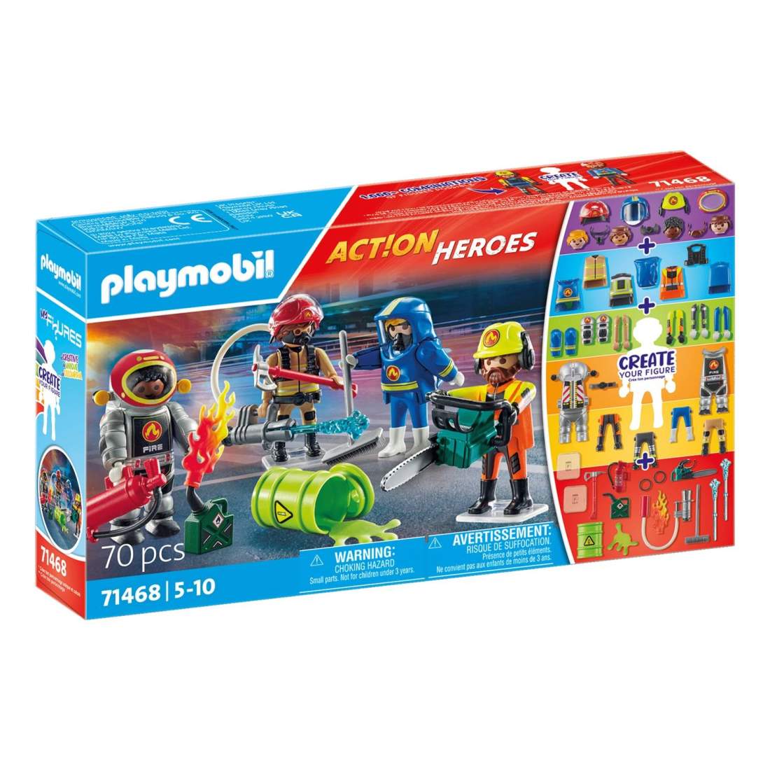 Fire Rescue Figures Set - Playmobil Action Heroes | Hem & Hobby | Pryloteket