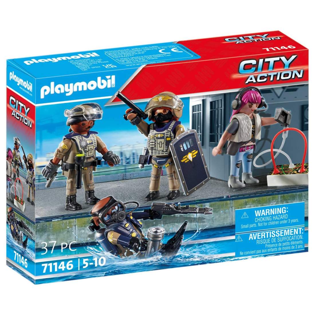 Tactical Unit Figur Set för City Action Playtime, 6 stycken | Hem & Hobby | Pryloteket