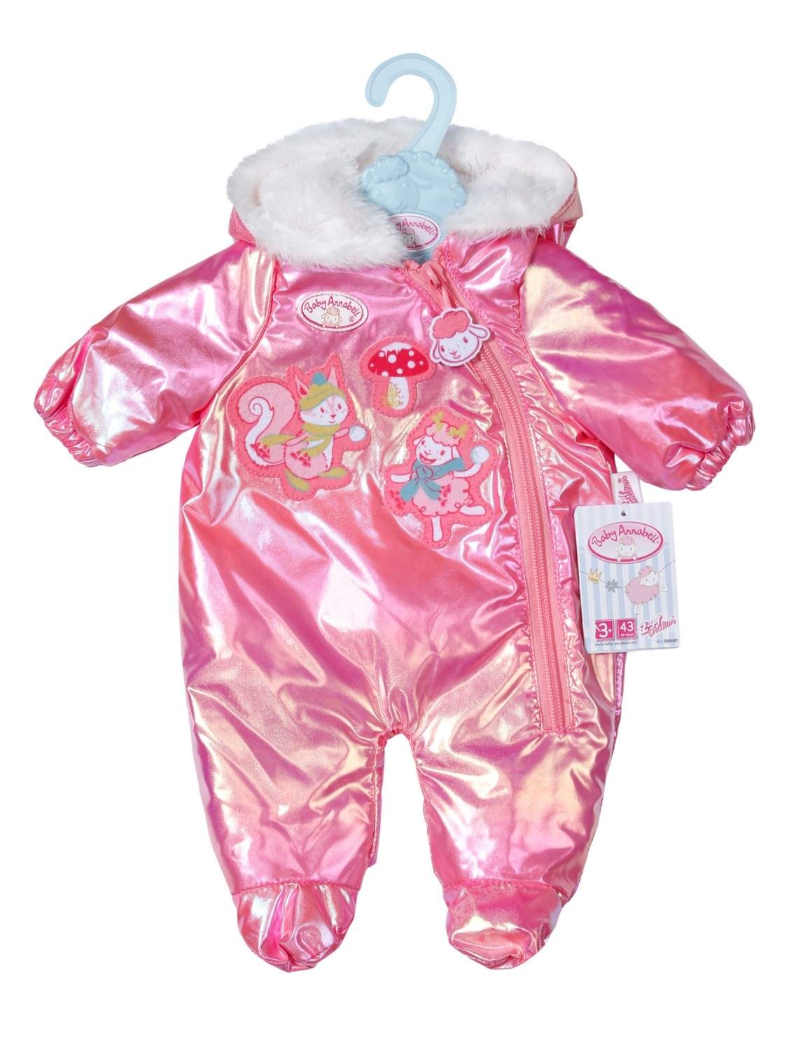 Baby vinterdragt, 43 cm, varmt og hyggeligt design