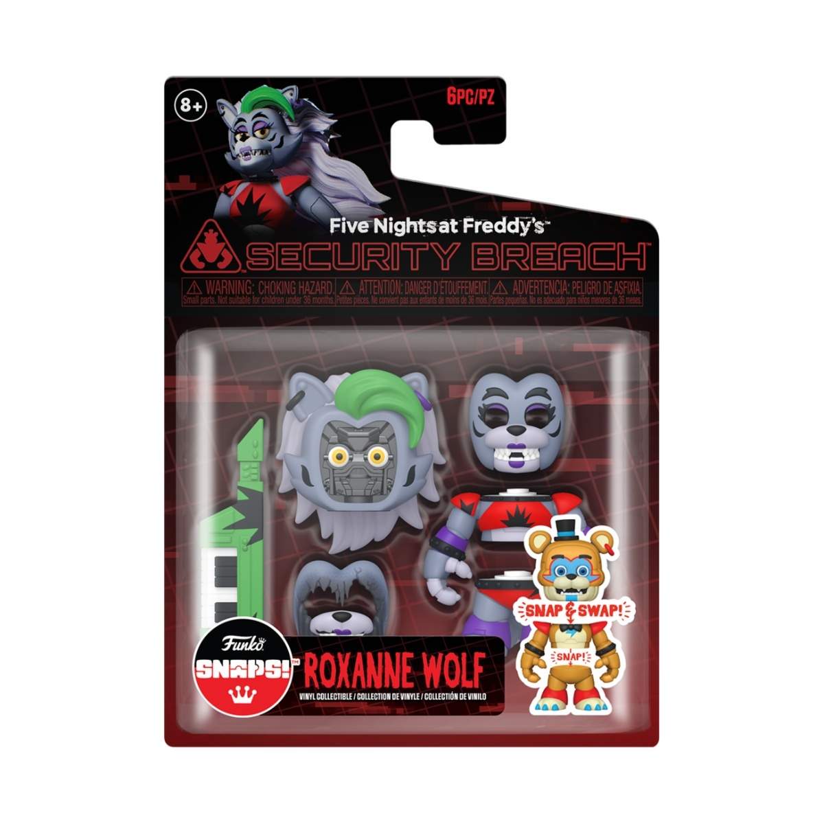 Five Nights at Freddy's Glamrock Roxanna Snap Figure