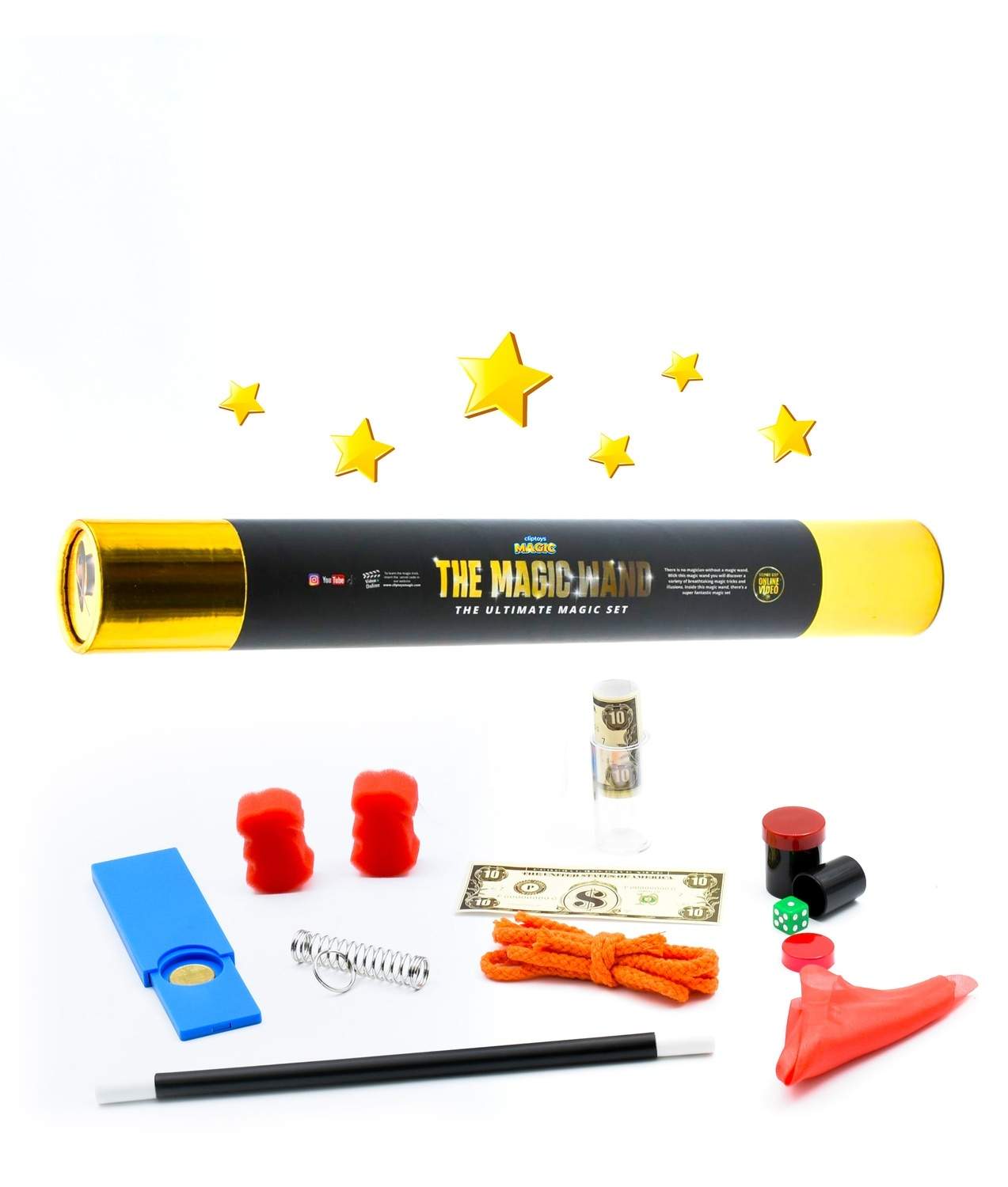 Tryllestav til børn, interaktive lys- og lydfunktioner