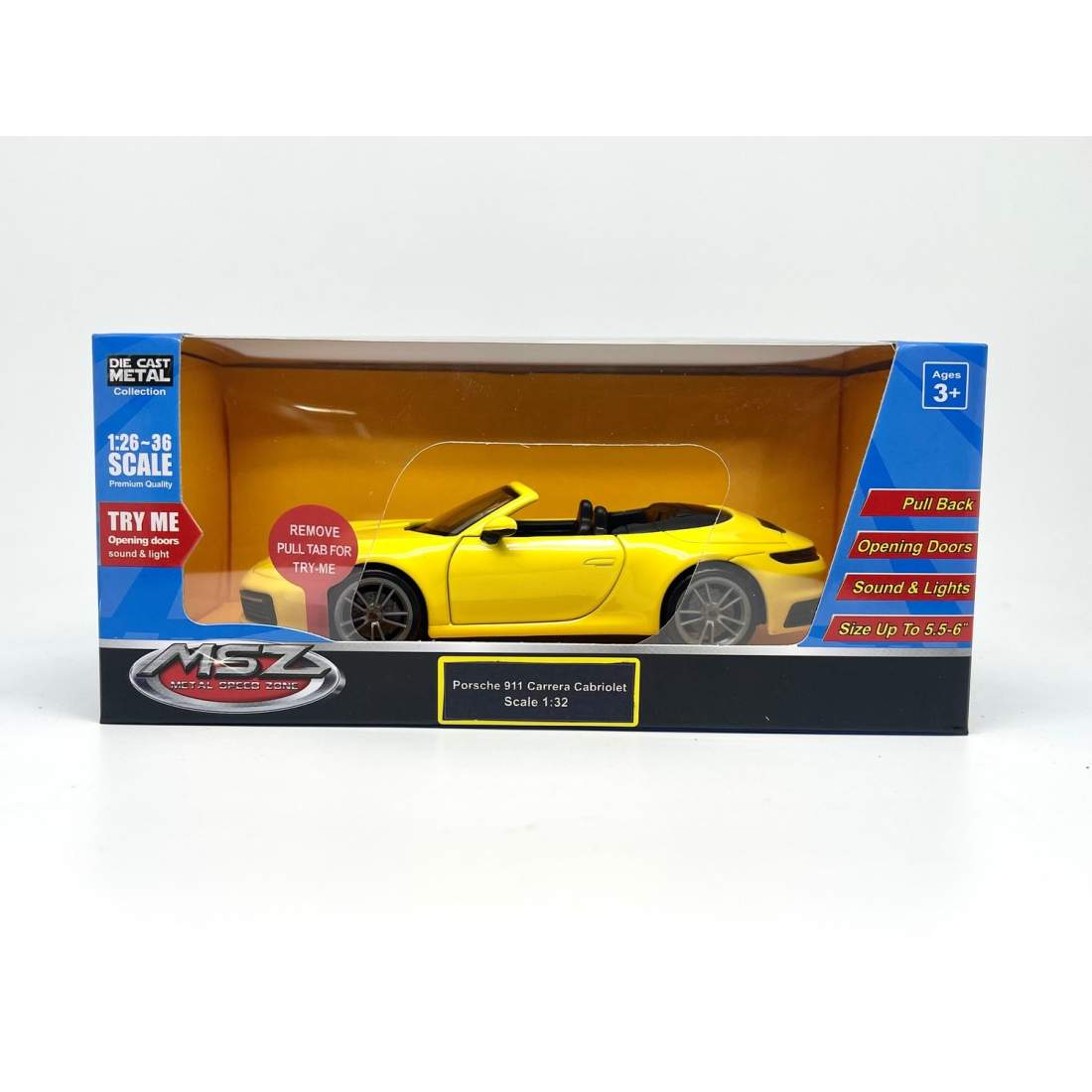 Porsche 911 Carrera Cabriolet formgjuten modell, skala 1:32 | Hem & Hobby | Pryloteket