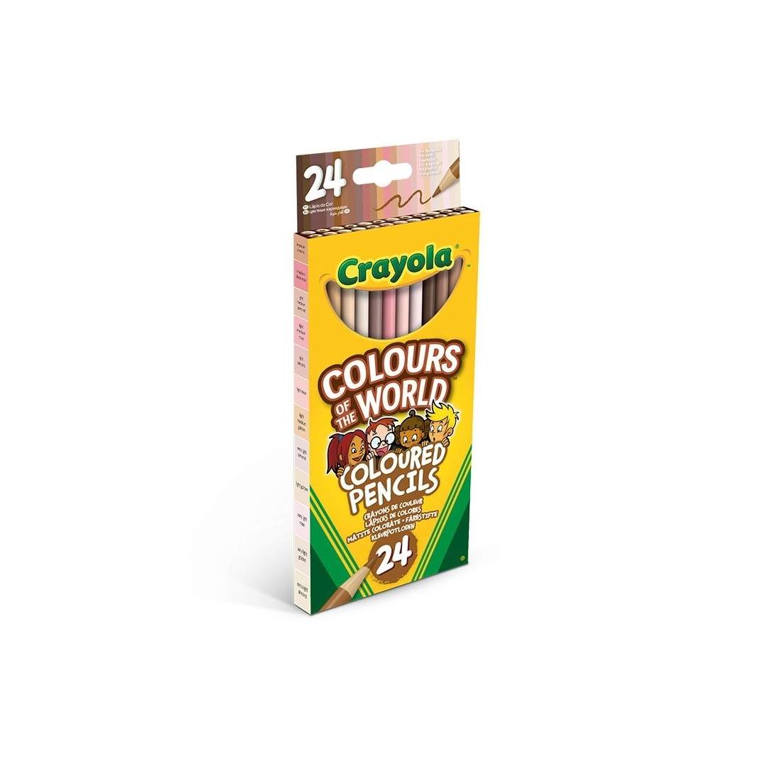 Färgpennor, 24 Count, Crayola Colors of the World | Hem & Hobby | Pryloteket
