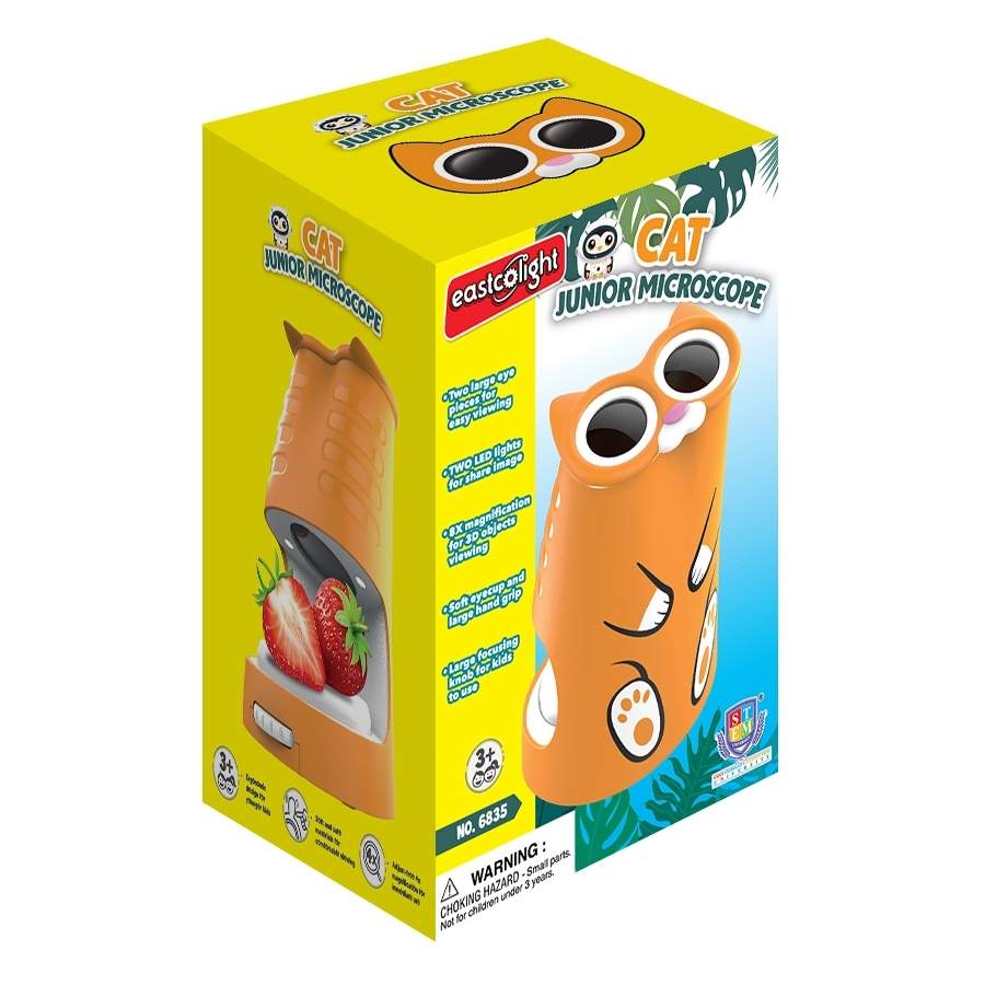 Mikroskop til børn, let at bruge, pædagogisk legetøj