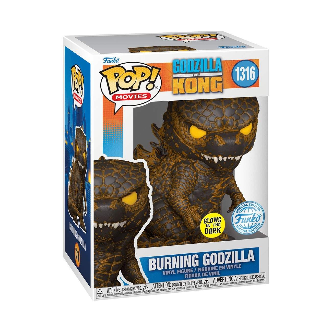 Godzilla Funko Pop! Vinylfigur - brændende variant