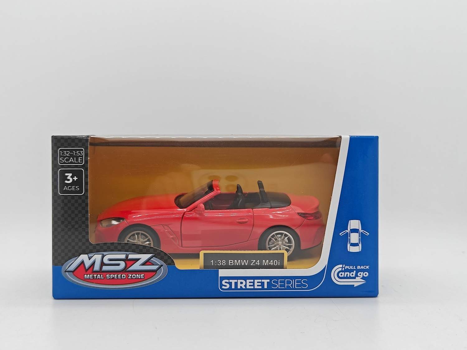 BMW Z4 M30i die-cast model, skala 1:38 samlebil