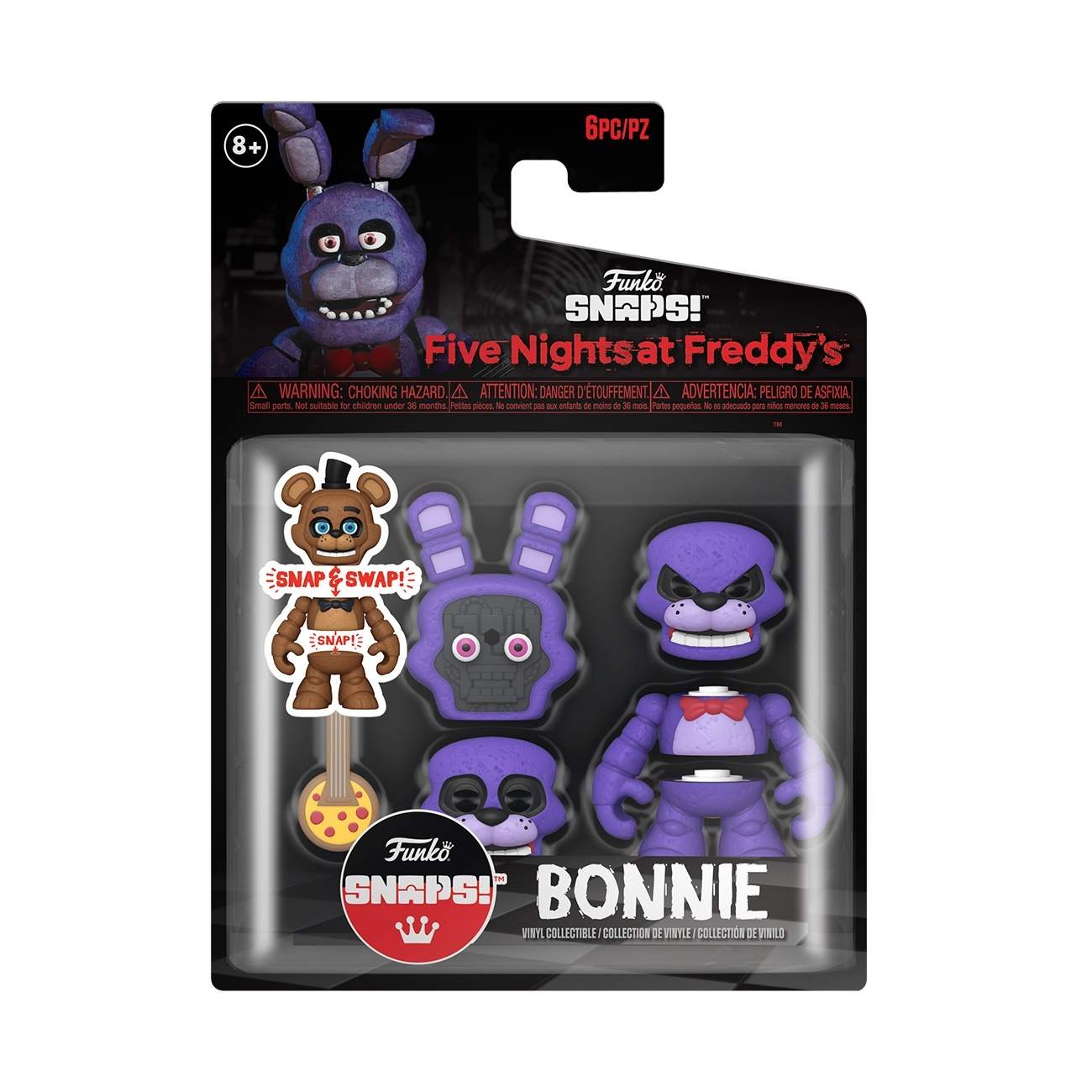 Fem nætter hos Freddy's Bonnie Snap-figur, samlerlegetøj