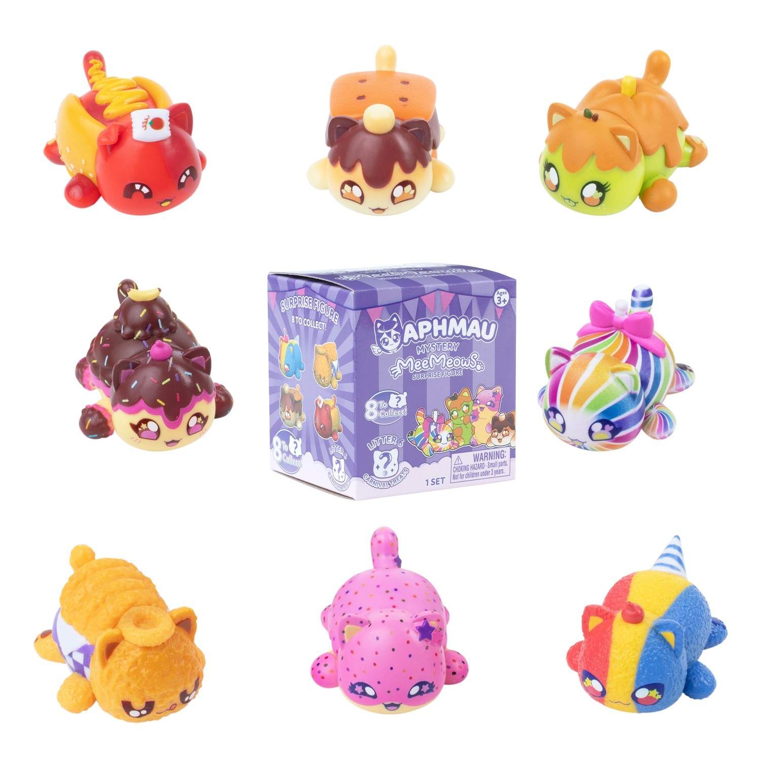 Mystery MeeMeow figur - samlerobjekt kattelegetøj, sjov overraskelse