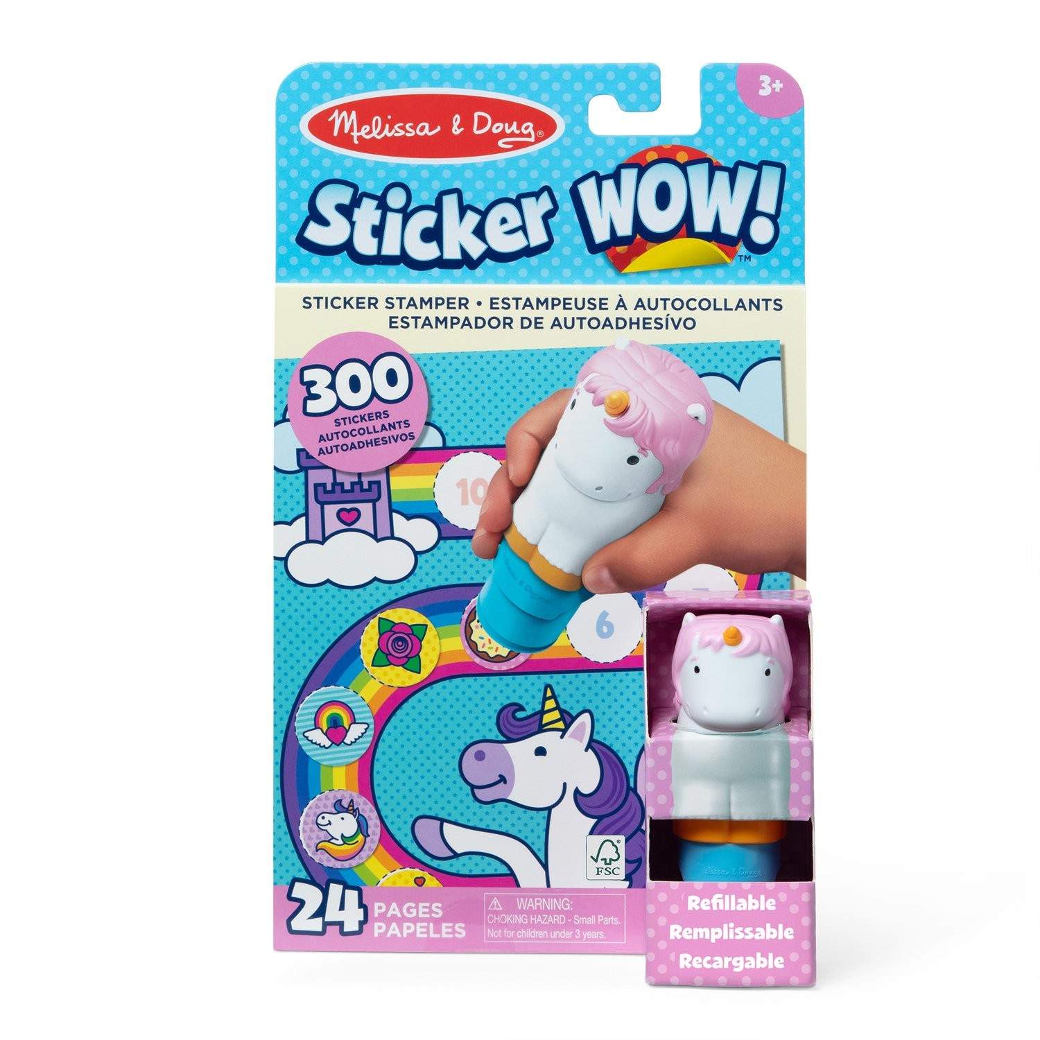Unicorn Sticker Activity Pad Sæt til kreativ sjov