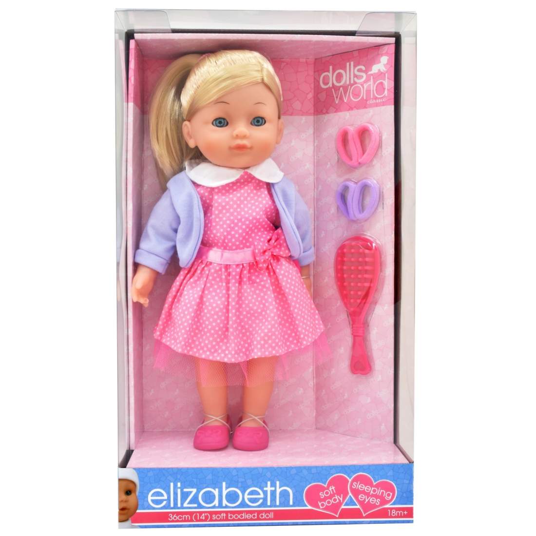 Elizabeth Doll, 36 cm, realistiska egenskaper, mjuk kropp | Hem & Hobby | Pryloteket