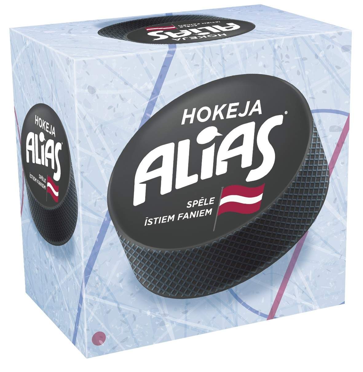 Hockeybrætspilalias i lettisk sprogudgave