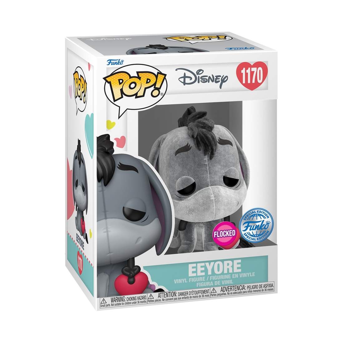 Nalle Puh Eeyore flockade funko pop vinylfigur | Hem & Hobby | Pryloteket
