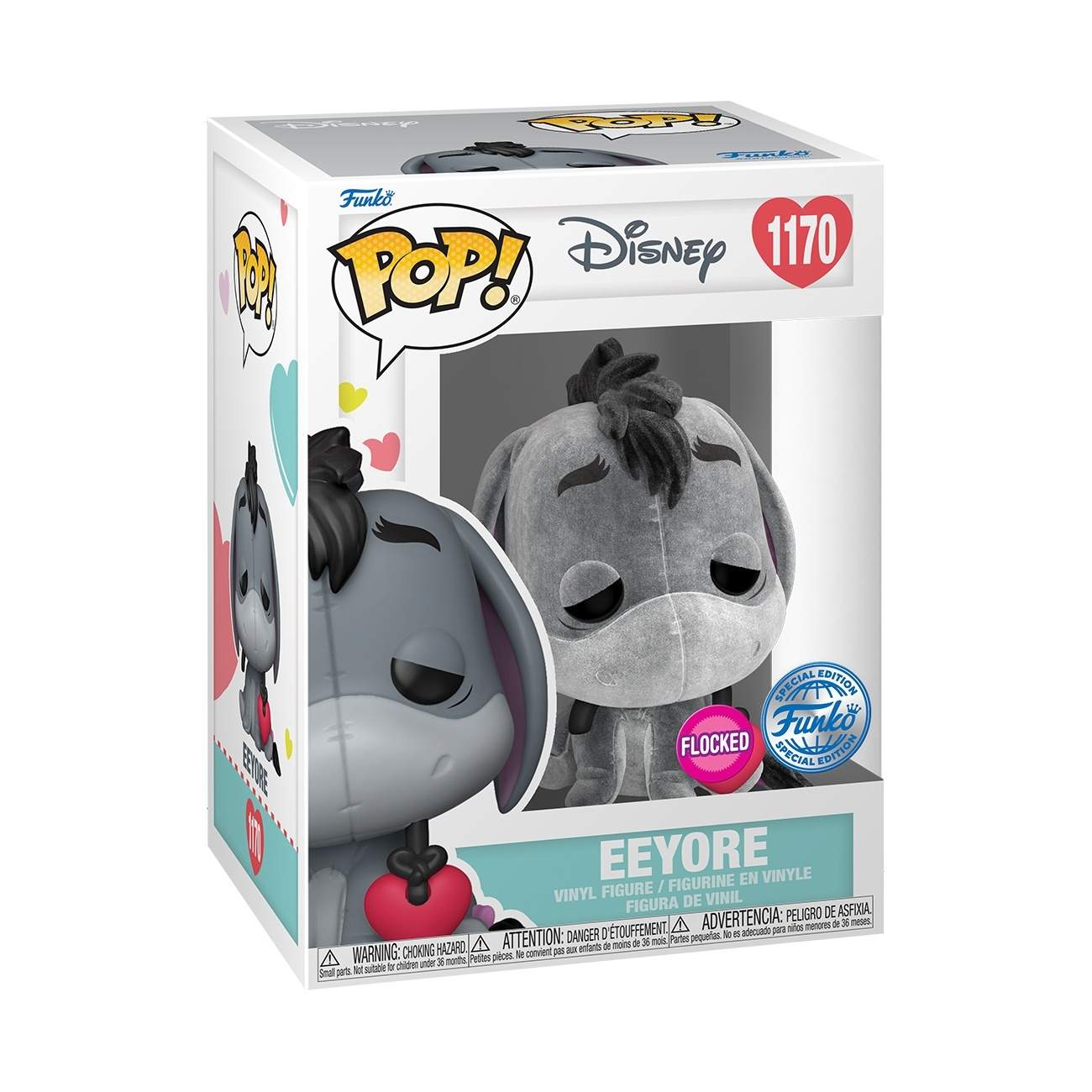 Winnie the Pooh Eeyore Flocked Funko Pop Vinyl Figur