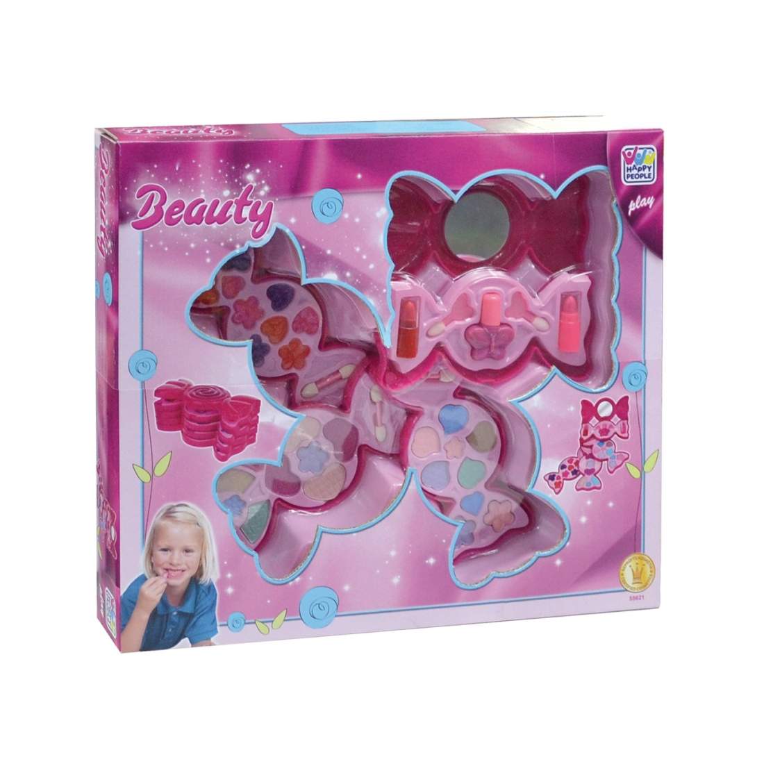 Kosmetikfodral för flickor, rosa, bärbar, flerfack | Hem & Hobby | Pryloteket