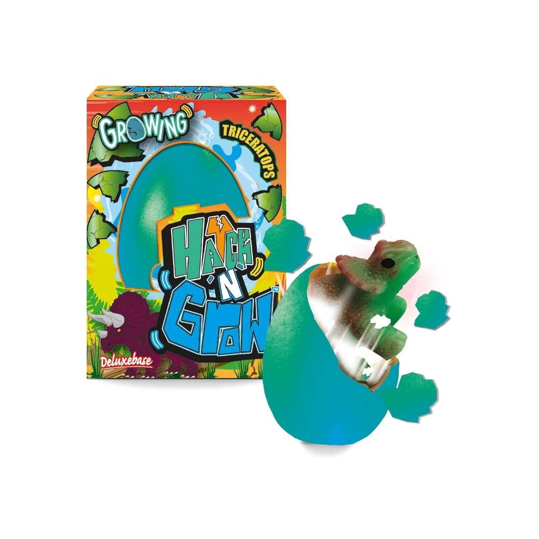 Triceratops Mini Hatch N Grow Toy med interaktiva funktioner | Hem & Hobby | Pryloteket