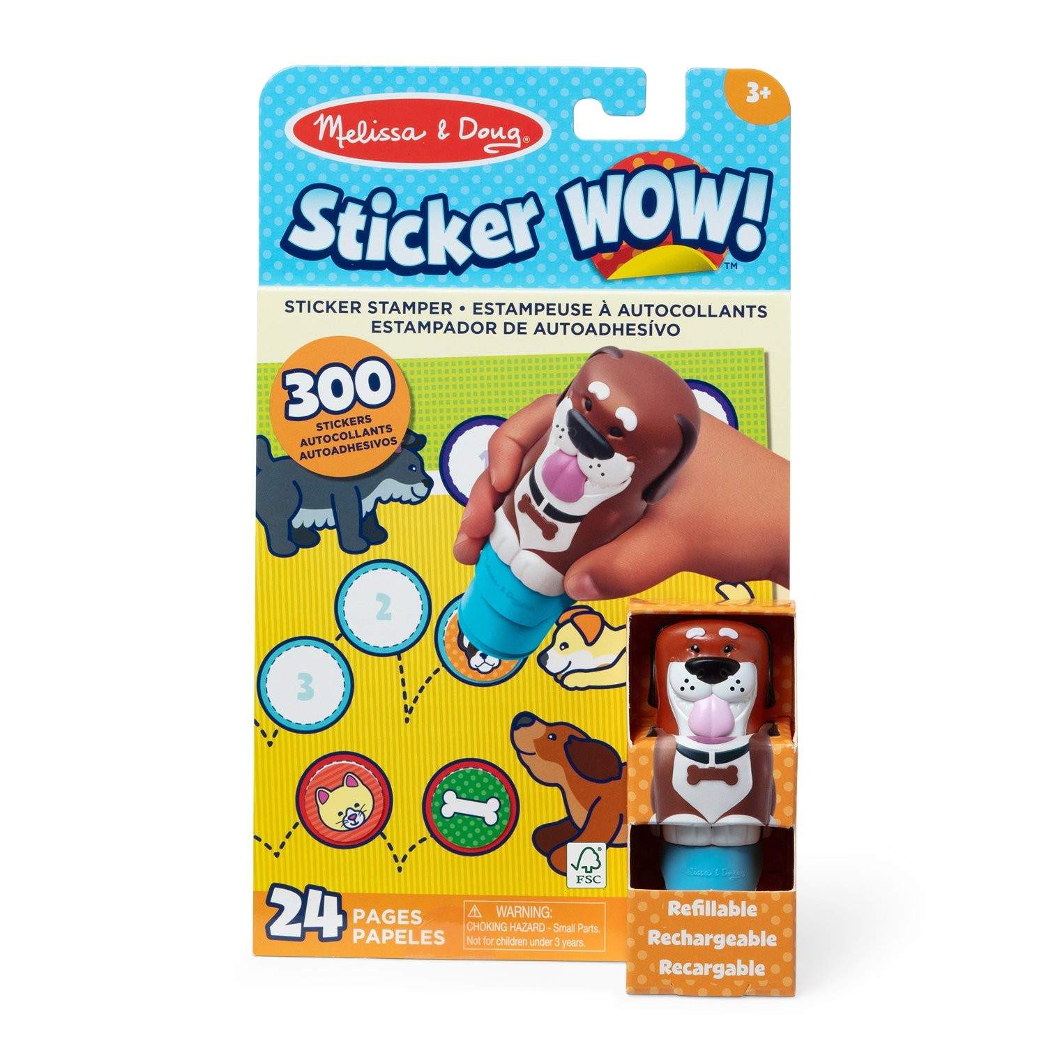 Sticker Activity Pad Set - Hundetema, sjovt for børn