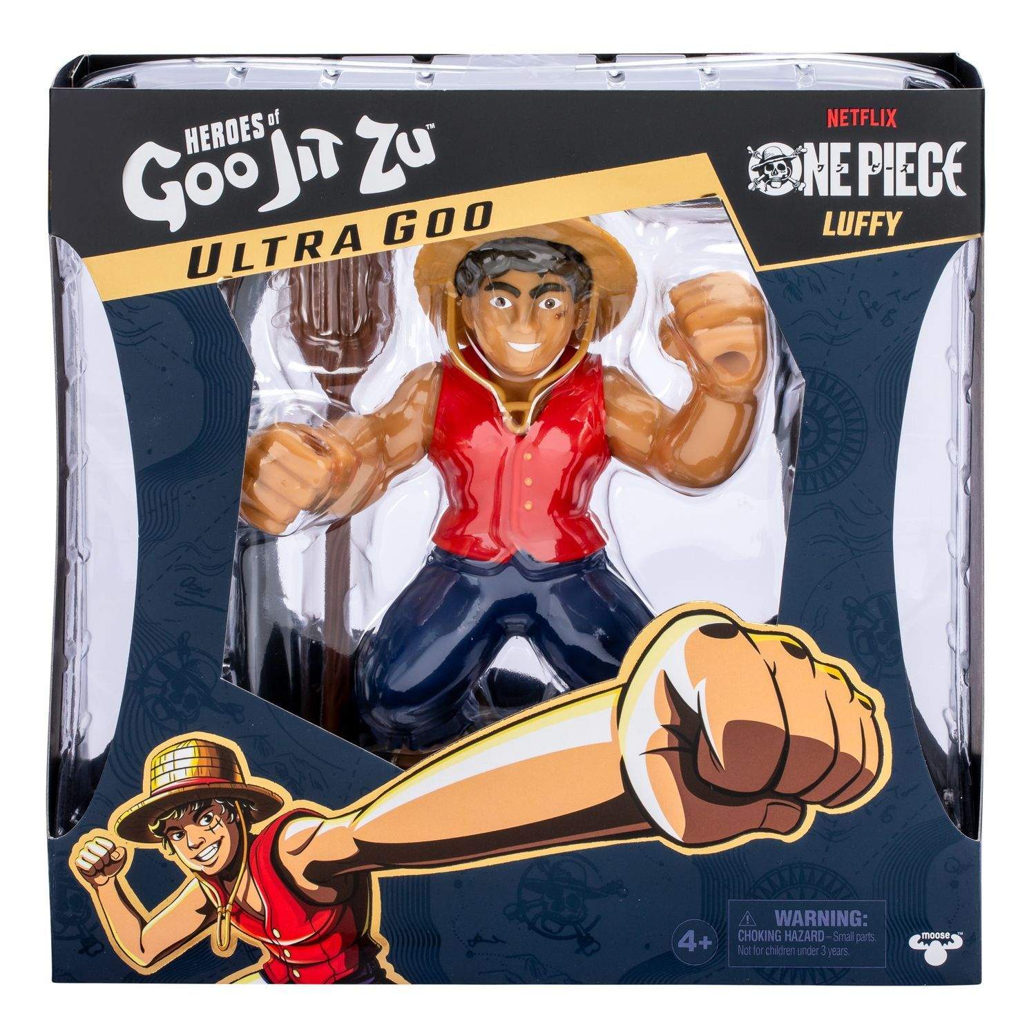 Goo Jit Zu Ultra Goo figur - Luffy, stretchy, Collectible Toy