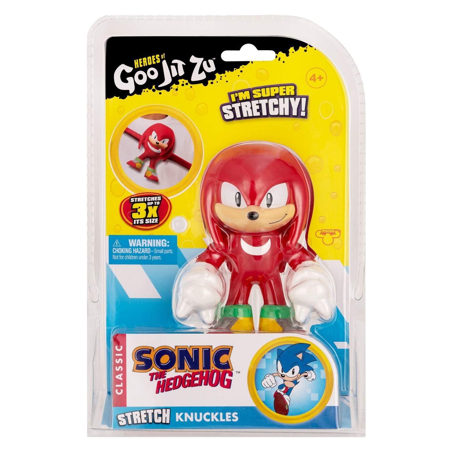 Sonic The Hedgehog Knuckles Actionfigur, strækbart legetøj