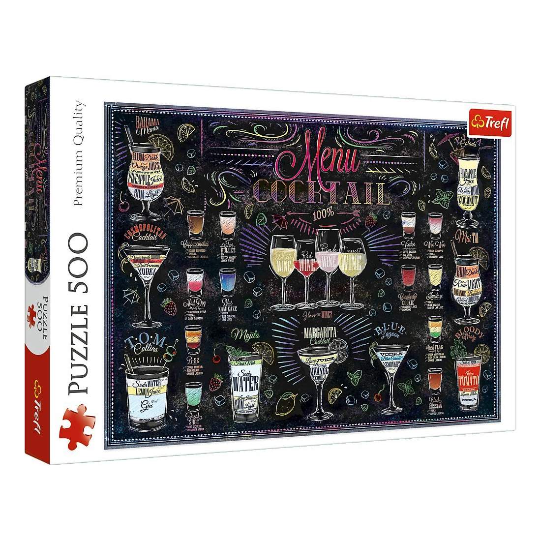 Cocktailmenypussel, 500 bitar, rolig aktivitet för vuxna | Hem & Hobby | Pryloteket