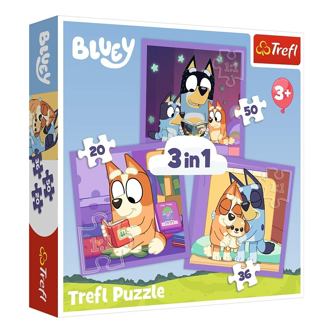 Bluey 3-i-1 pusselset för barn, engagerande och roligt | Hem & Hobby | Pryloteket