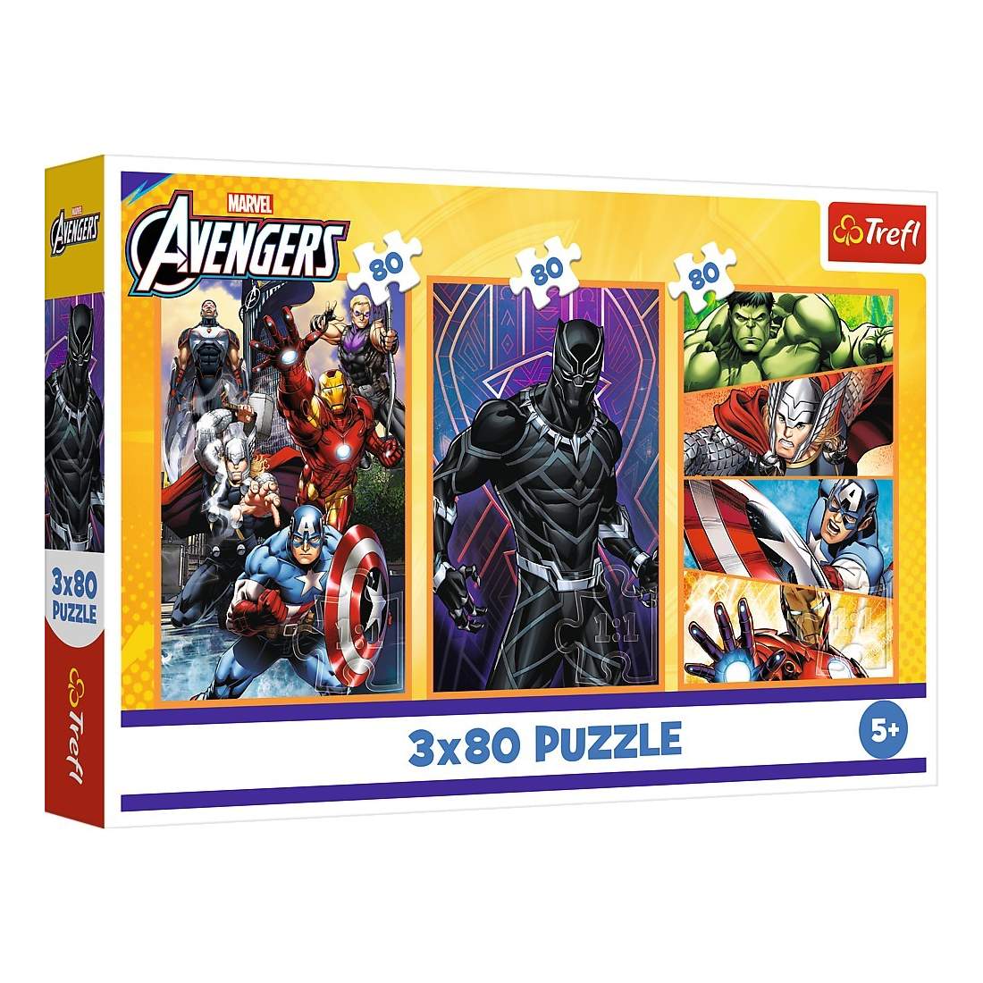 Avengers pusselset, 3x80 bitar för actionfyllt kul | Hem & Hobby | Pryloteket