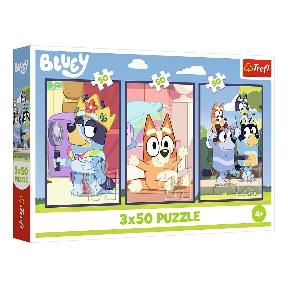 Bluey pusseluppsättning, 3x50 bitar, rolig familjeaktivitet | Hem & Hobby | Pryloteket
