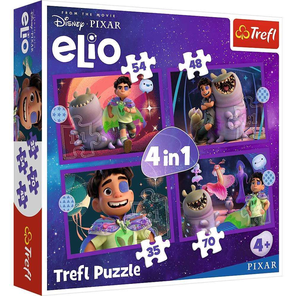 Disney Elio 4-i-1 puslespilsæt til børn
