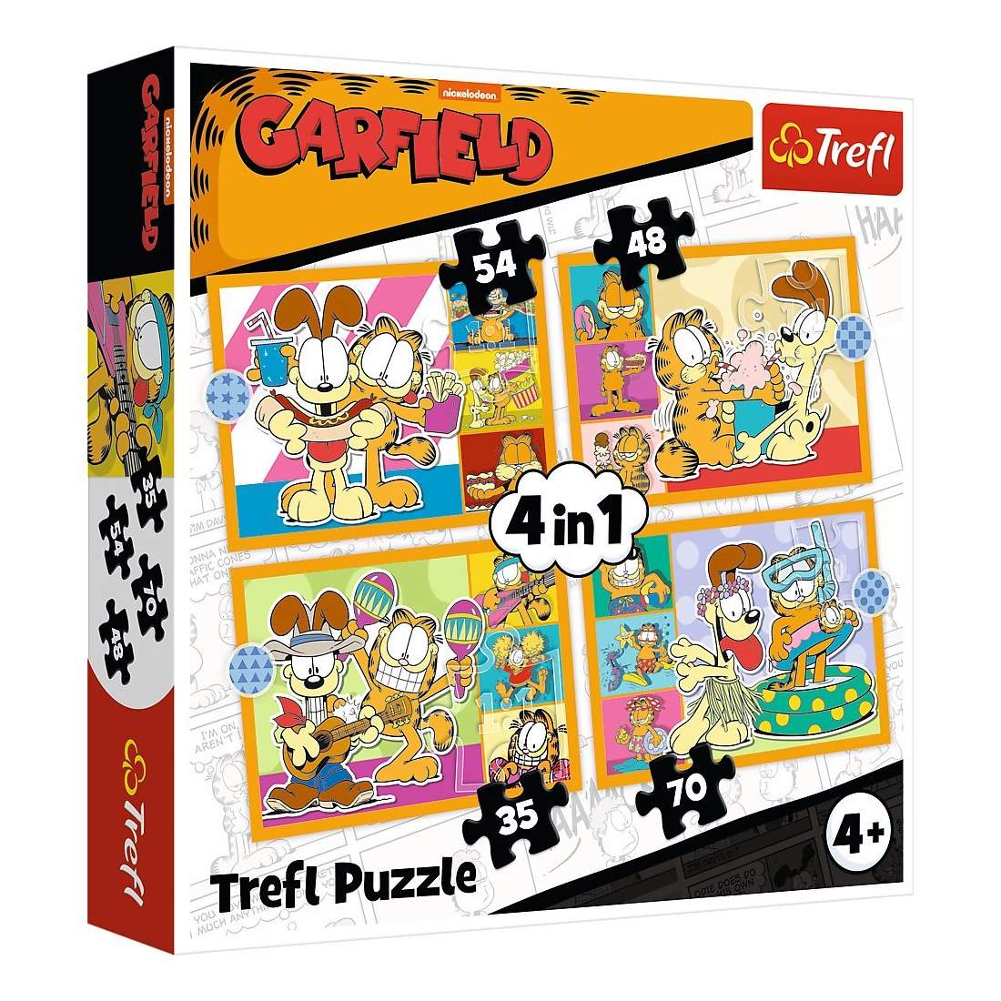 Garfield 4-i-1 pusselset för barn, roligt och engagerande | Hem & Hobby | Pryloteket