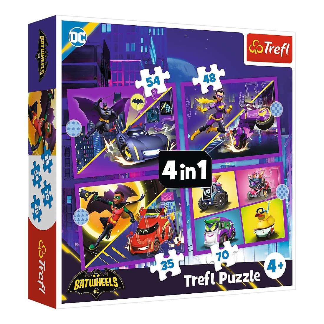 Batwheels Pussel Set, 4-i-1 kul för barn | Hem & Hobby | Pryloteket