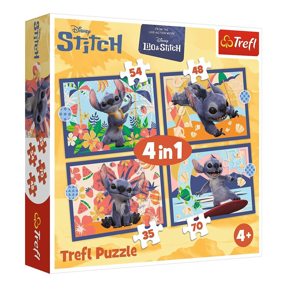 Stitch Puzzle Set 4 i 1 för semester på Hawaii | Hem & Hobby | Pryloteket