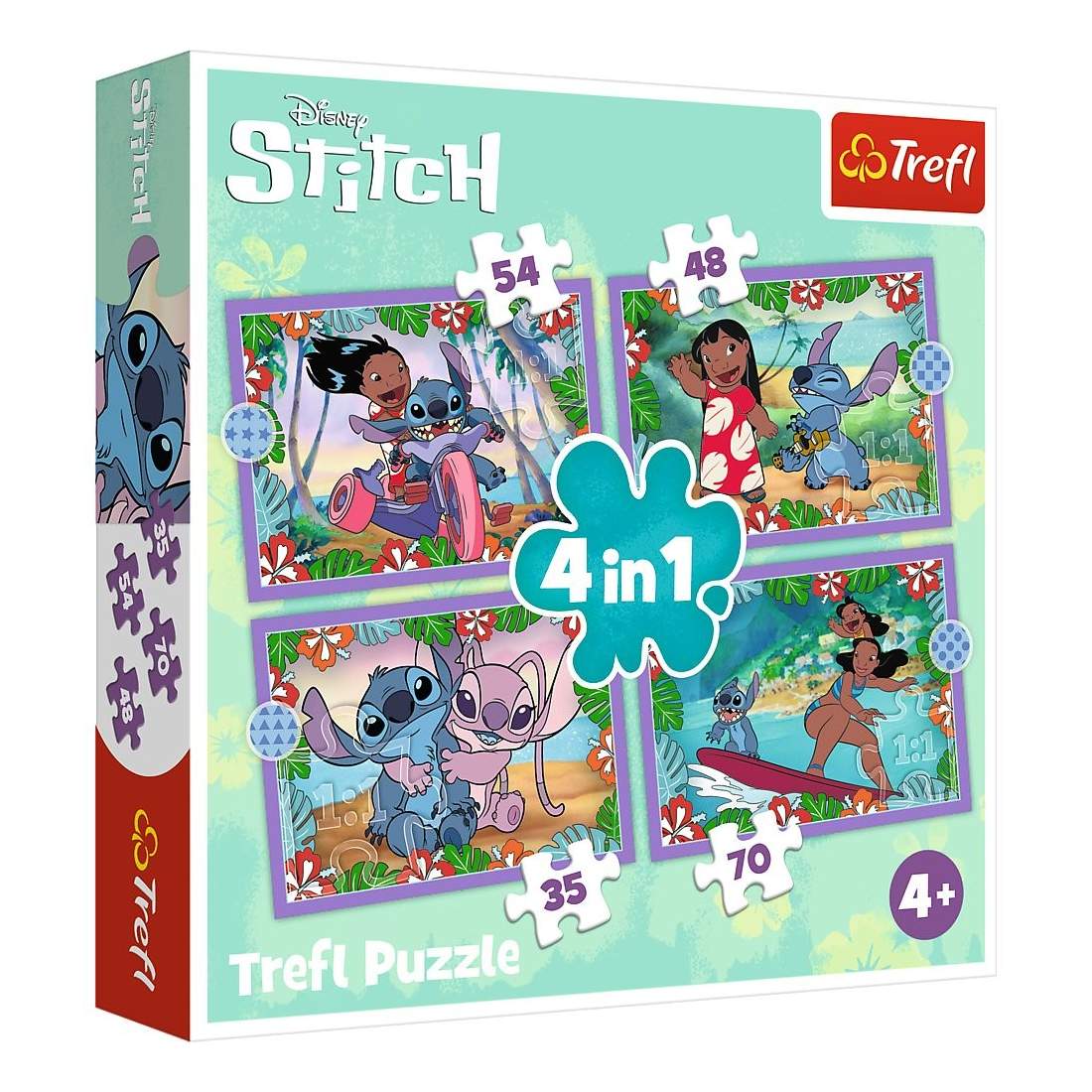 Disney Stitch 4-i-1 pusselset för barn och vuxna | Hem & Hobby | Pryloteket