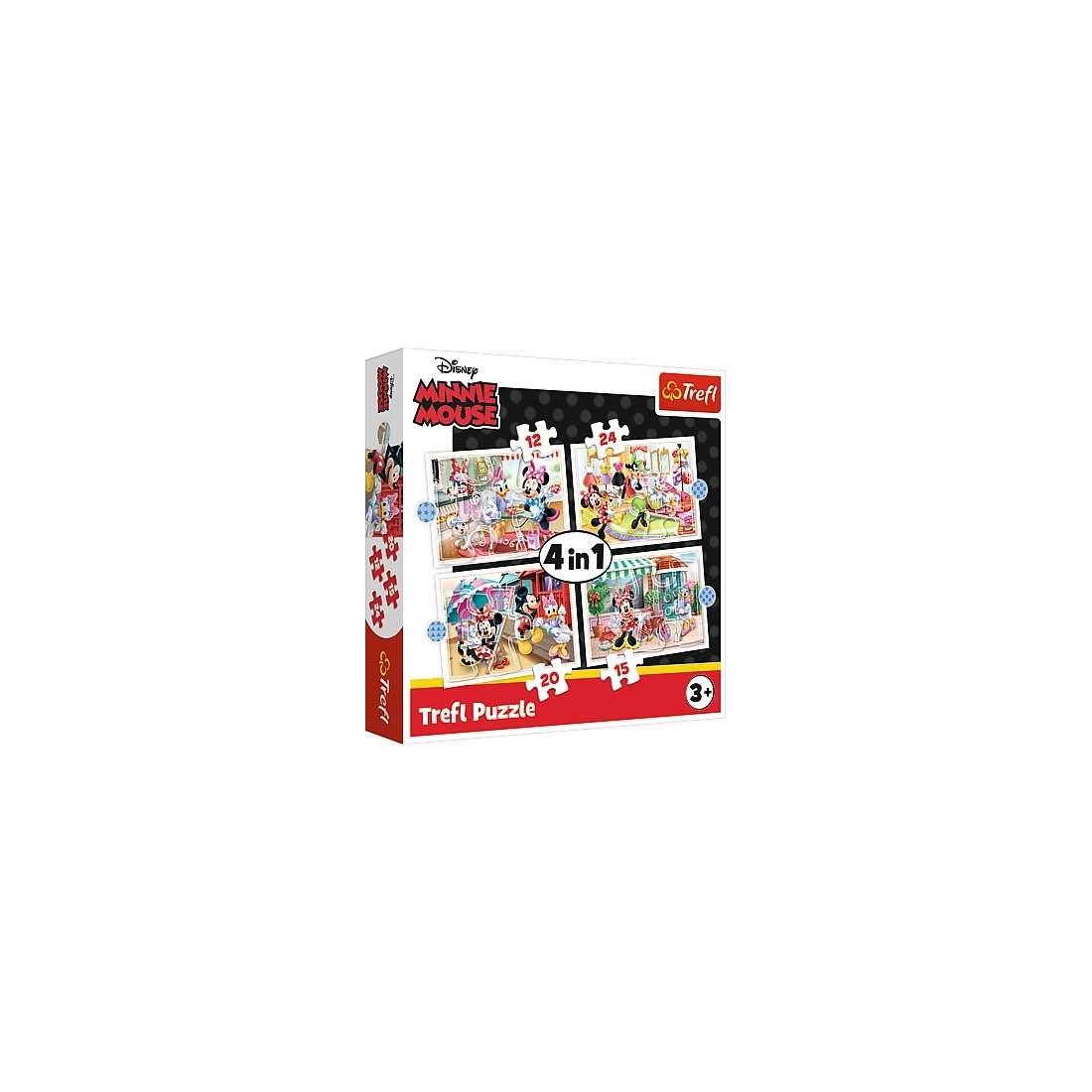 Minnie Mouse 4-i-1 pusselset för barn, roligt och engagerande | Hem & Hobby | Pryloteket